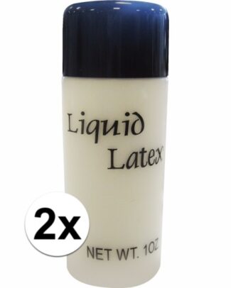 2x vloeibare liquid latex make up