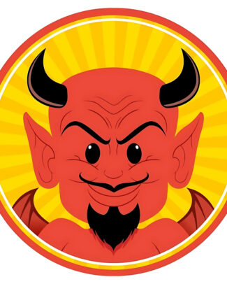 Halloween bierviltjes - 10x stuks - duivel - karton - dubbelzijdig