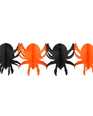 Horror/halloween thema feestslinger - Spinnen - papier - 300 cm - Feestartikelen/versiering