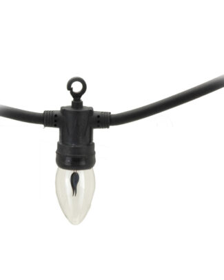 Vlamverlichting - 10 led lampjes - warm wit - 150 cm - lichtsnoer - vlammen lichtjes