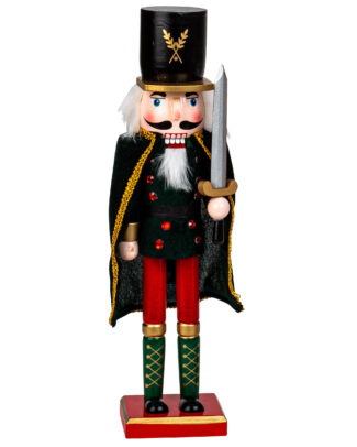 Notenkraker soldaat beeldje - 38 cm - hout - decoratie figuren