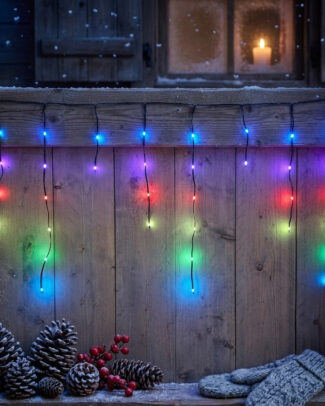 Ijspegel verlichting - 132 led lampjes - kleurveranderend -500 x 60 cm - afstandsbediening