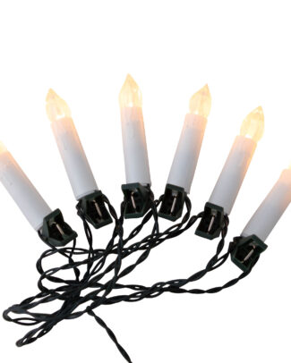 Kaarsen verlichting lichtsnoer - 30 LED kaarsen - 750 cm - warm wit - kerstverlichting