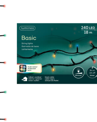Kerstverlichting - 240 led lampjes - gekleurd - 23 meter - buiten - lichtsnoer