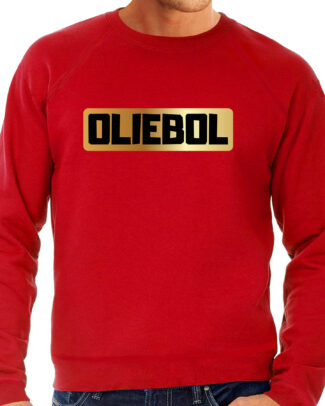 Oliebol foute Oud en Nieuw sweater - rood - heren - Jaarwisseling outfit - truien