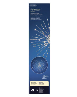 Kerstverlichting - ster - led - warm wit licht - binnen/buiten - 45 cm