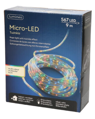 Ijspegelverlichting - 180 led lampjes - warm wit - 6 meter - kerstverlichting