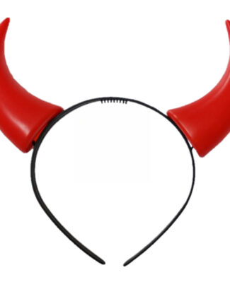 Halloween duivel hoorntjes diadeem - rood - plastic - satan - vrijgezellenfeestje - dames
